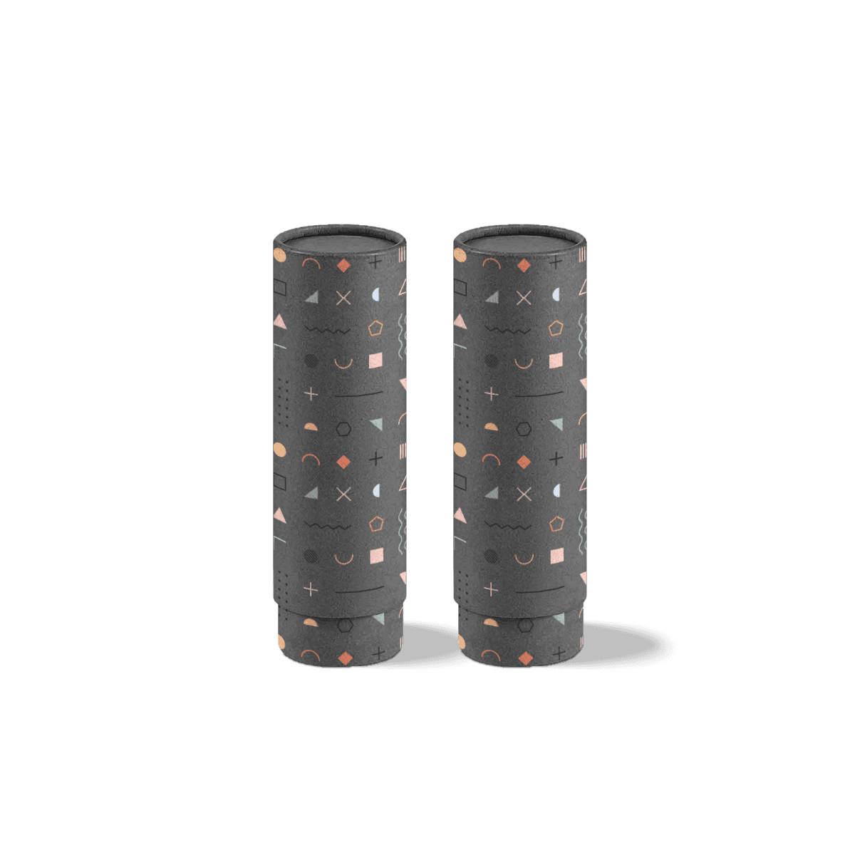 Telescopic Tubes with strong sidewalls, a cylindrical form and a clean wraparound graphics area