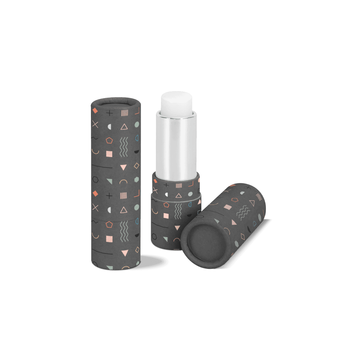 Lipstick Tube Packaging packaging with a round profile, sturdy tube construction and efficient branded coverage