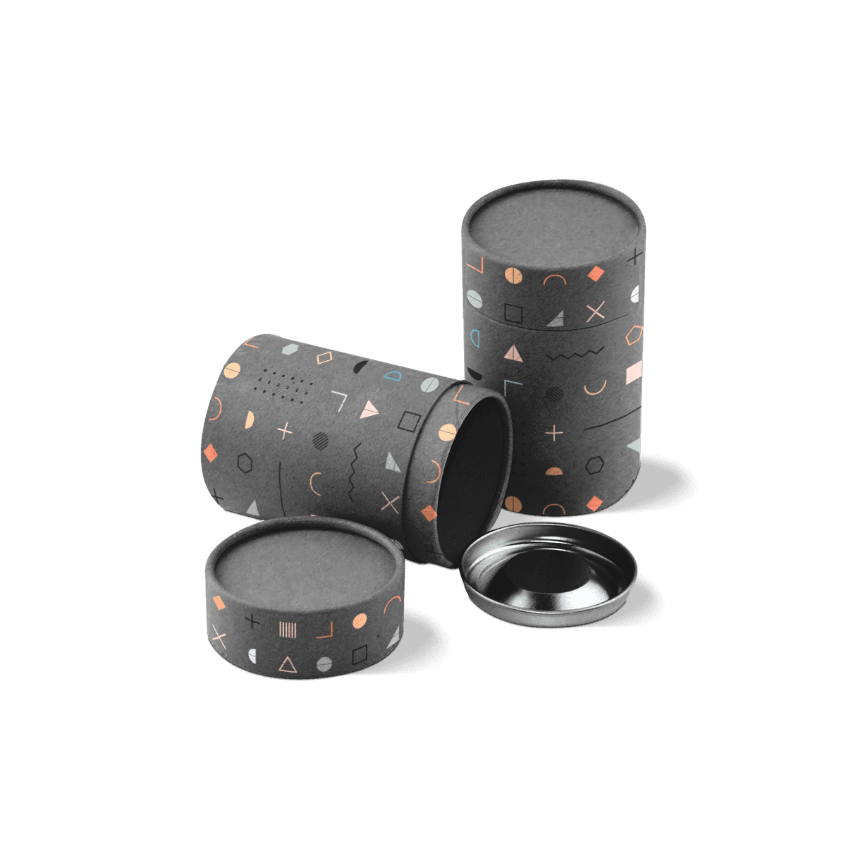 Corrugated Tubes with Lids shown as tube-style packaging for round products, mailing and structured branded display