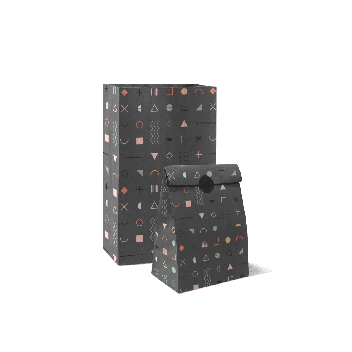 S.O.S. Paper Bags designed for retail or food takeaway with dependable paper strength and a neat branded look