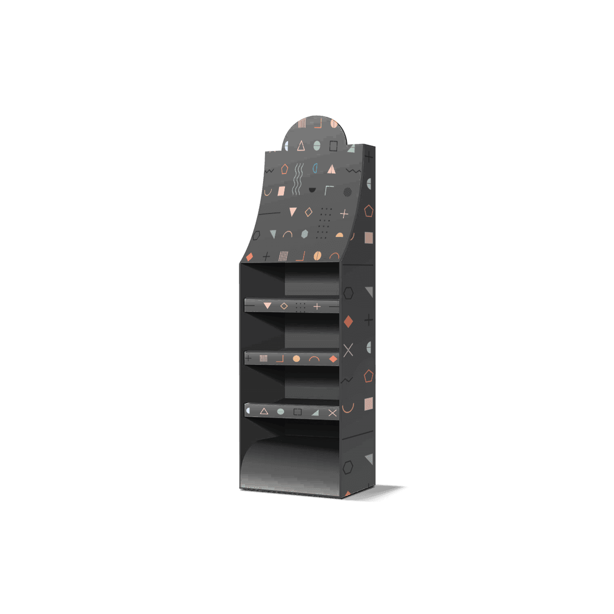 Floor Display Boxes shown as point-of-sale packaging for countertop display, product grouping, and shelf impact