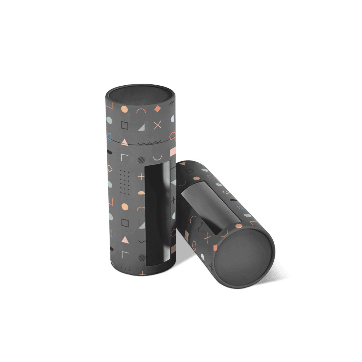 Windowed Tubes designed for compact storage, protective containment and premium paper tube presentation