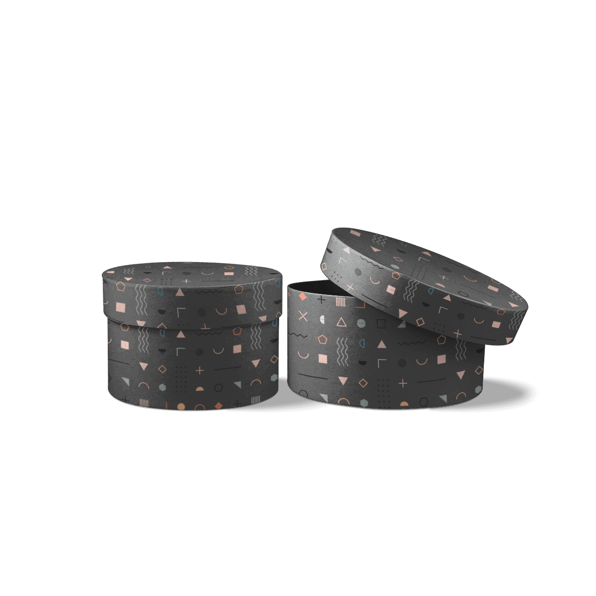 Round Rigid Boxes with rigid construction, elevated surface finish and a clean branded appearance