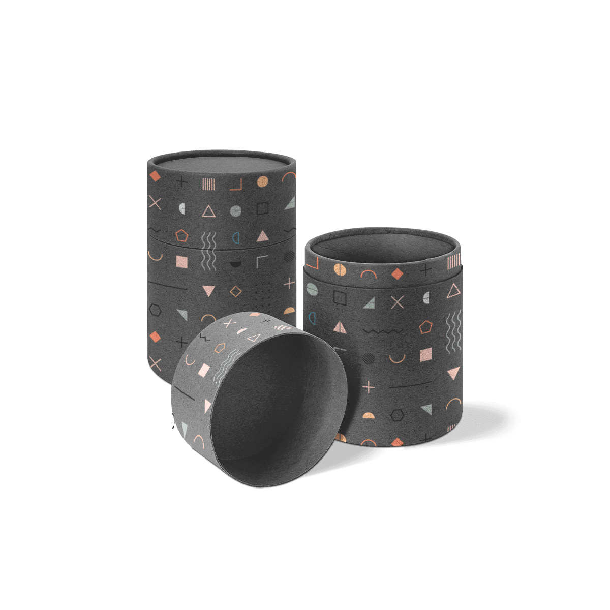 Cardboard Paper Tubes packaging with a round profile, sturdy tube construction and efficient branded coverage